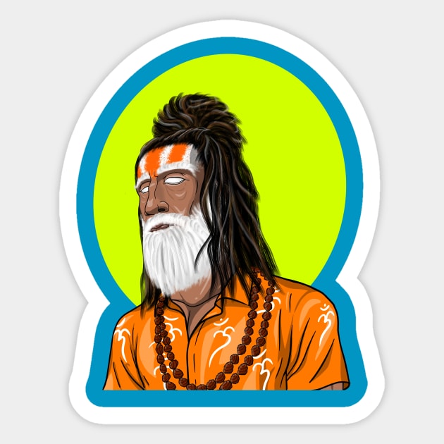 Post Modernist Aghori Sticker by HurdyGurdy